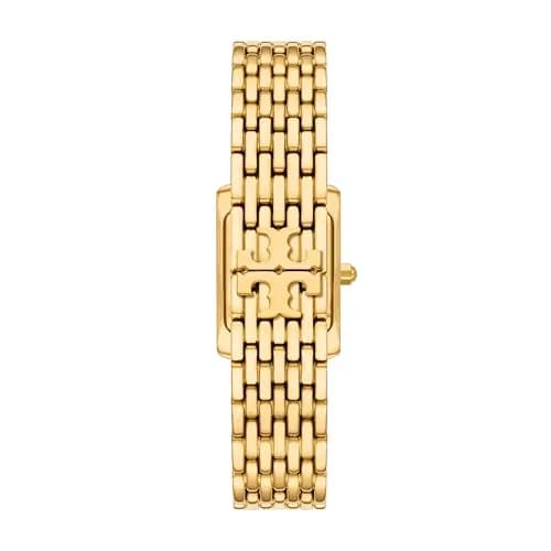 Tory Burch Women's Small Eleanor Gold-Tone Stainless Steel Watch (Model: TBW1095) | Elegant Gold & Pink Dial, 20mm Case, Quartz Movement thumbnail 2