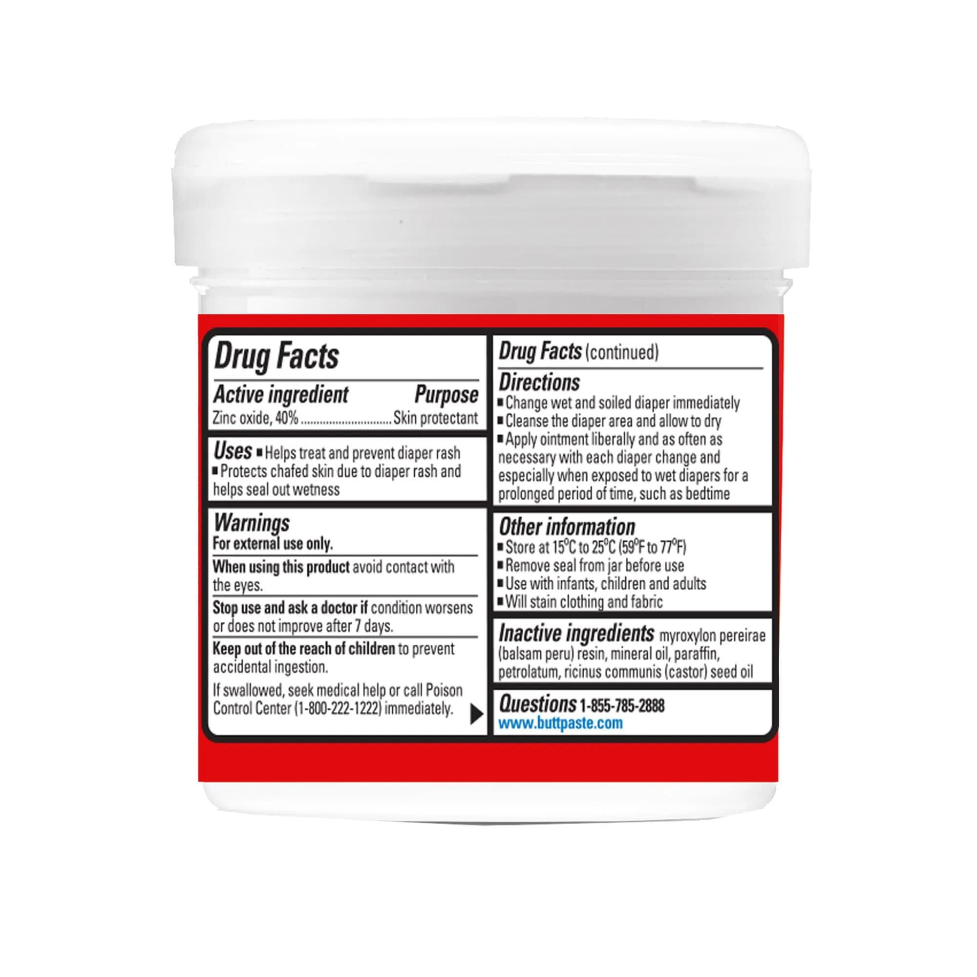 Boudreaux's Butt Paste Maximum Strength Diaper Rash Cream with 40% Zinc Oxide, 28 oz (14 oz Pack of 2) | Clinically Tested Skin Protectant - view 8
