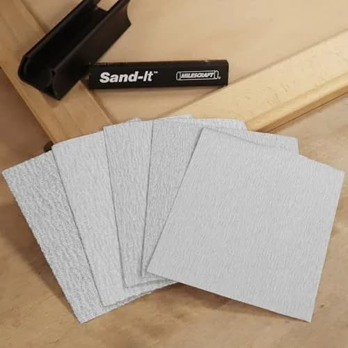 Milescraft 1623 1/4 Sheet Sandpaper 50 Pack | Assorted Grits for Wet & Dry Sanding thumbnail 5