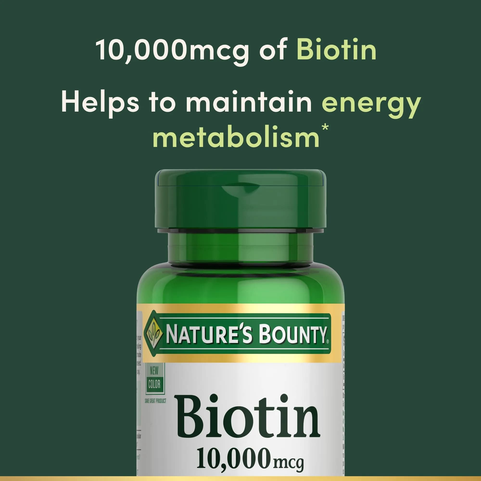 Nature's Bounty Biotin Hair Skin and Nails Vitamins, 10,000 mcg, 240 Softgels | Supports Healthy Hair, Skin, Nails - view 3