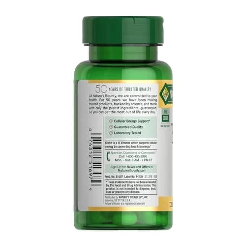 Nature's Bounty Biotin Hair Skin and Nails Vitamins, 10,000 mcg, 240 Softgels (Pack of 2) | Supports Healthy Hair, Skin and Nails thumbnail 8