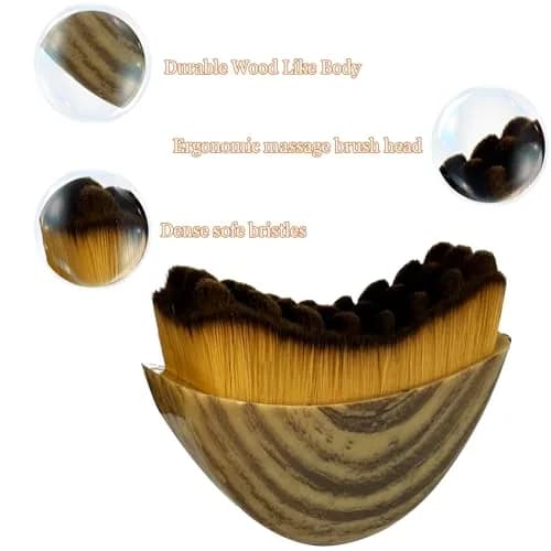 VOUGH Lymphatic Contour Face Brush | Ergonomic Skin Drainage Massager for Face (C-1PCS) thumbnail 2
