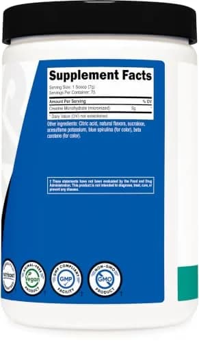 Nutricost Micronized Creatine Monohydrate Powder 500 Gram (17.9 oz) | NSF Certified, GMP Compliant Facility thumbnail 5