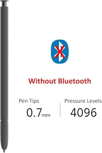 SLQ Replacement S Pen for Samsung Galaxy S24 Ultra 5G (2-Pack, Black) | 4096 Pressure Levels thumbnail 2