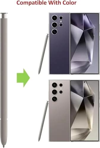 SLQ Replacement S Pen for Samsung Galaxy S24 Ultra 5G (2-Pack, Gray) | Stylus with 5x Tips thumbnail 3