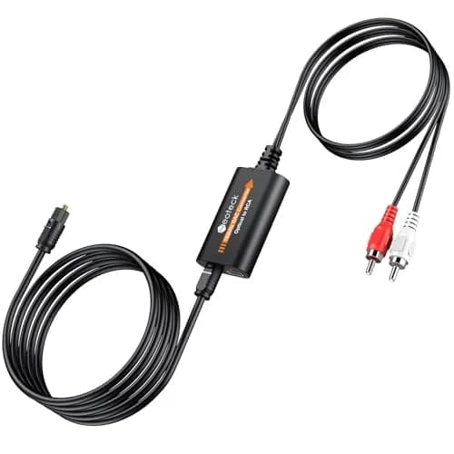 Neoteck 192kHz DAC Converter with 1.8m Optical to RCA Cable | High-Fidelity Audio Conversion thumbnail 1