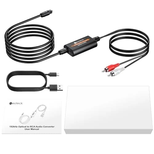 Neoteck 192kHz DAC Converter with 1.8m Optical to RCA Cable | High-Fidelity Audio Conversion thumbnail 8