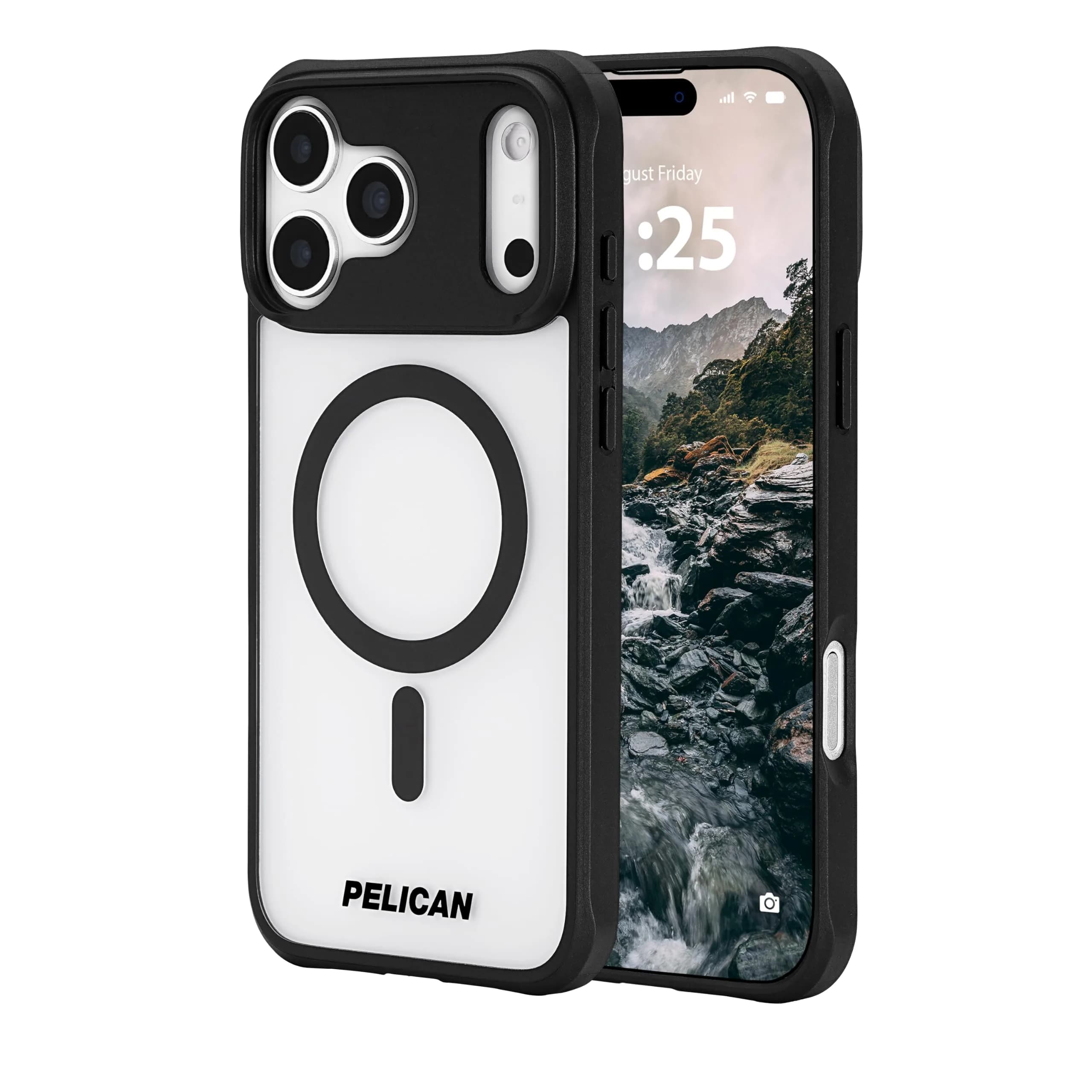 Pelican Ranger iPhone 17 Pro Max Case - MagSafe - Frosted Clear/Black | 6.9 Inch Shockproof Cover