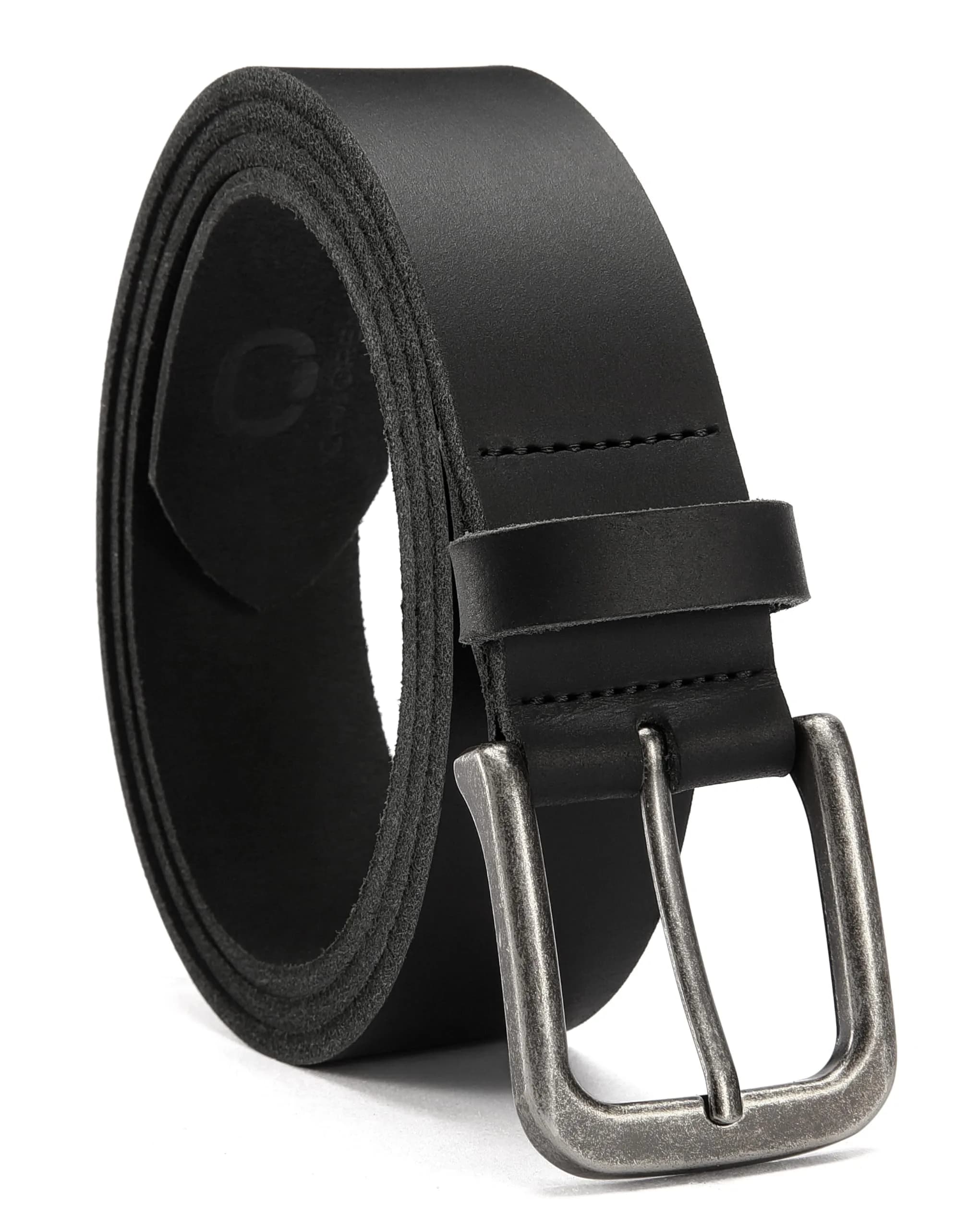CHAOREN Mens Belts Leather 35mm for Jeans | Durable Full-Grain Leather, Classic Style, Casual Fit