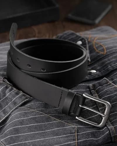 CHAOREN Mens Belts Leather 35mm for Jeans | Durable Full-Grain Leather, Classic Style, Casual Fit thumbnail 4