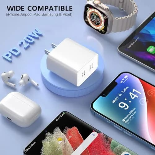 BikeAnything USB C Charger Block 20W | Dual Port Fast Charging for iPhone & iPad thumbnail 9