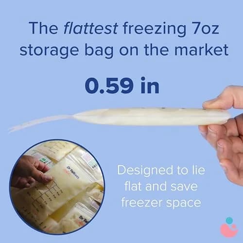 Dr. Talbot's Mom MilkFresh Breastmilk Storage Bags 100 Count (2 x 50 Bags) | BPA-Free & Puncture-Resistant thumbnail 2