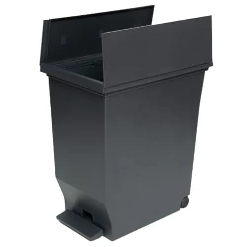 ASVEL 40 L Double Opening Pedal Trash Can with Casters | Space Saving, Hygienic, Large Capacity thumbnail 1