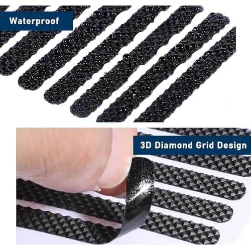 Ajcotahm 20 PCS Cell Phone Grip Tape, Black Non Slip Side Sticker Adhesive | Anti-Slip Rubber Stickers for Phone Case & Tablet thumbnail 3