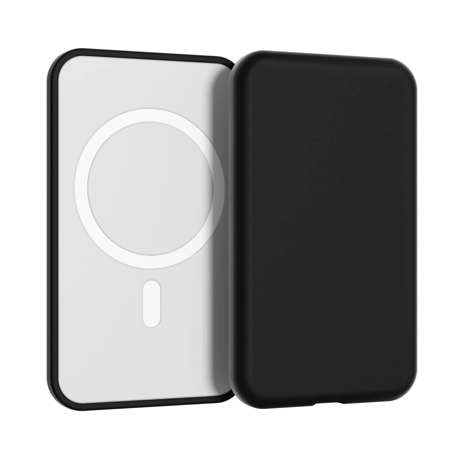 oakxco Black Silicone Case for iPhone Air Magsafe Battery Pack | Slim Fit Matte Finish — Black