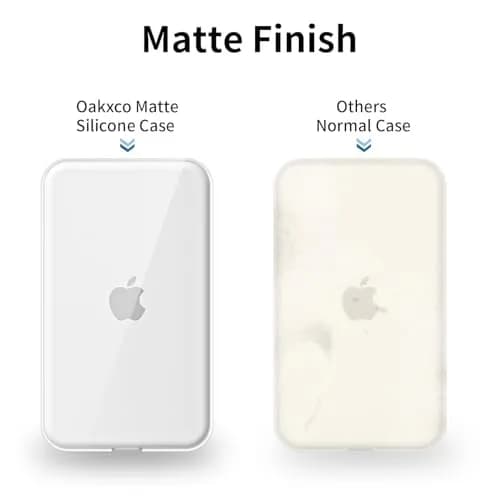 oakxco Clear Silicone Case for iPhone Air Magsafe Battery Pack | Slim Fit, Matte Finish thumbnail 5