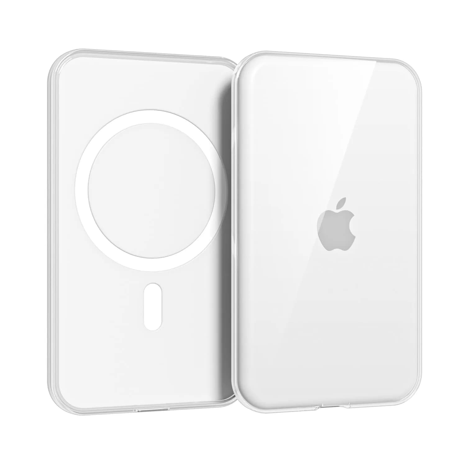 oakxco Clear Silicone Case for iPhone Air Magsafe Battery Pack | Slim Fit, Matte Finish - main product image