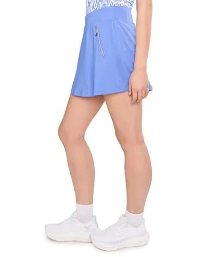 Jamie Sadock Women's 16" Skort with Built in Shorts Tummy Tuck Purple X-Small | Mid Rise, Polyester, Casual Fit thumbnail 3