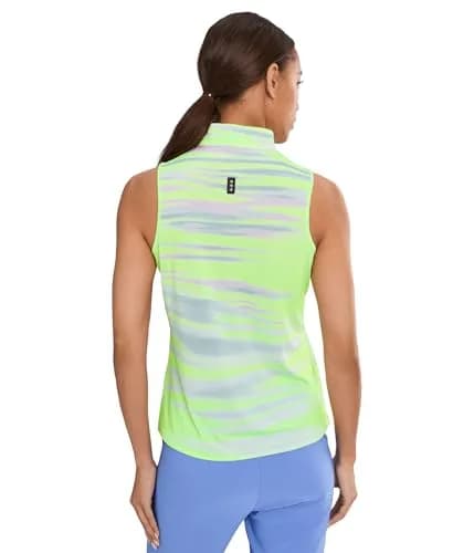Jamie Sadock Painted Sunset Sleeveless Front Zip Yellow Small | Casual Women’s Tank Top thumbnail 4