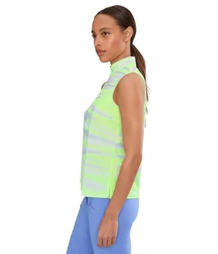 Jamie Sadock Painted Sunset Sleeveless Front Zip Yellow Small | Casual Women’s Tank Top thumbnail 3