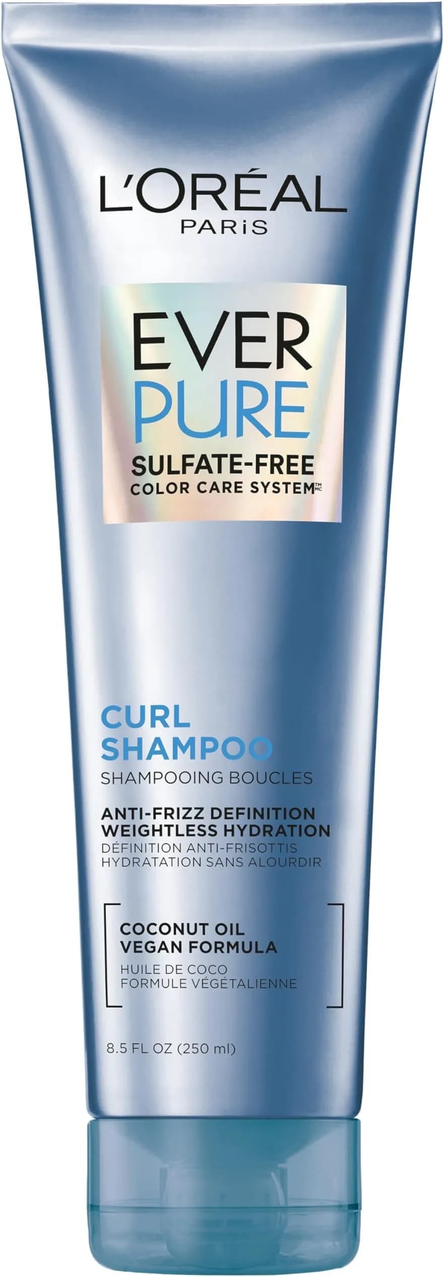 L'Oreal Paris EverPure Sulfate Free Shampoo for Curly Hair 756ml (25.5 Fl Oz) | Anti-Frizz Hydration - main product image