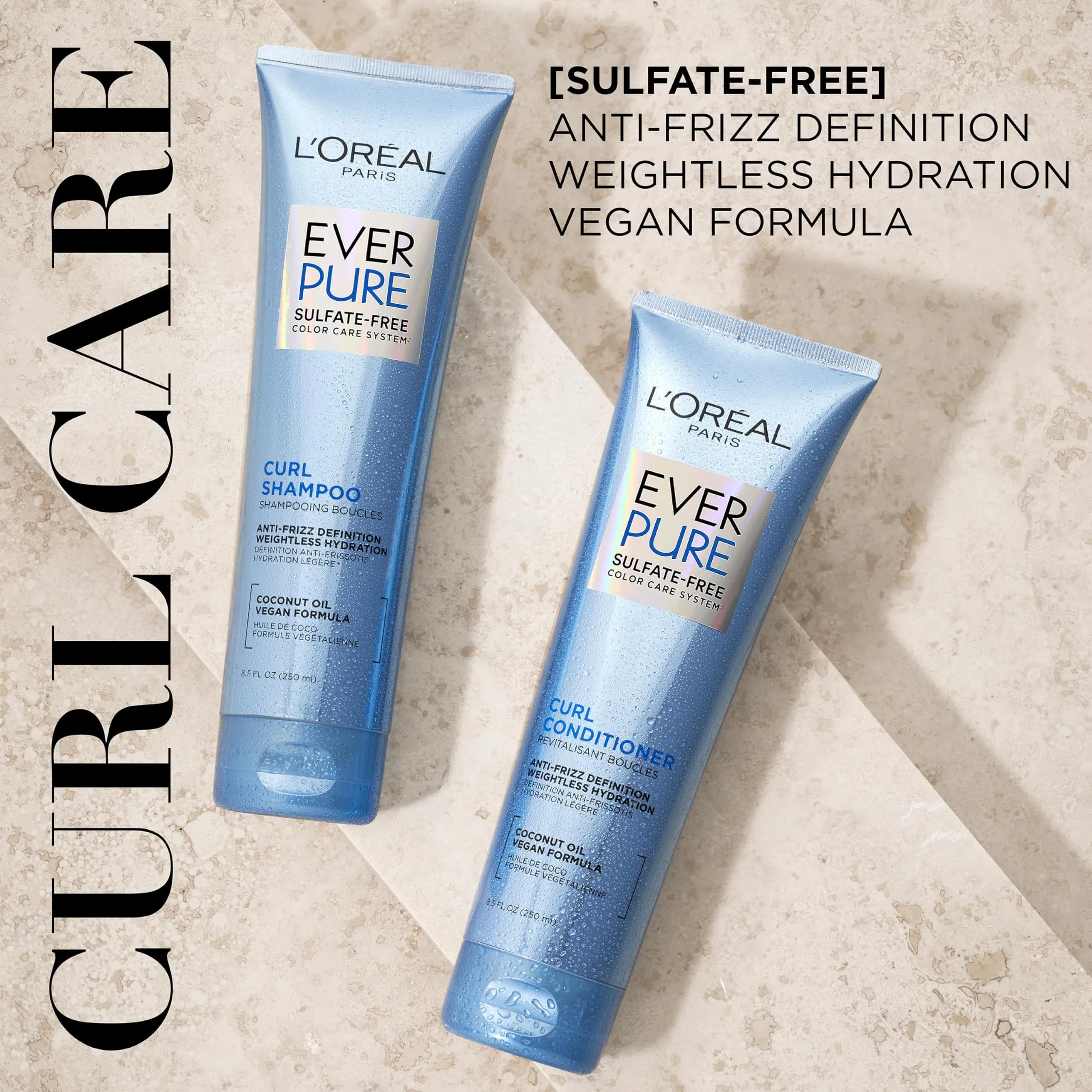 L'Oreal Paris EverPure Sulfate Free Shampoo for Curly Hair 756ml (25.5 Fl Oz) | Anti-Frizz Hydration - view 2