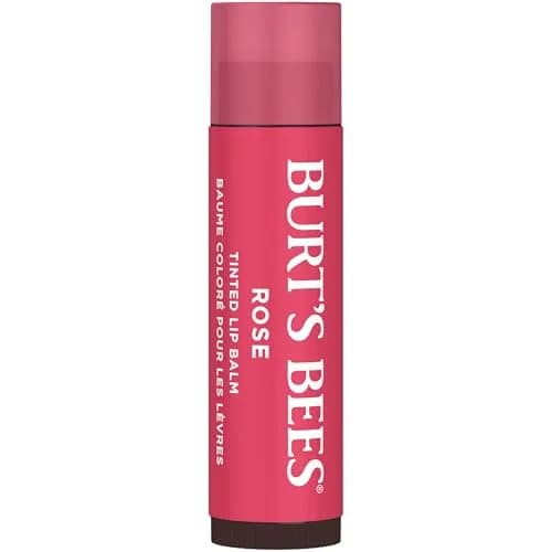 Burt's Bees Tinted Lip Balm Rose 2.4oz (68g) | Natural Color Infused with Shea Butter thumbnail 2
