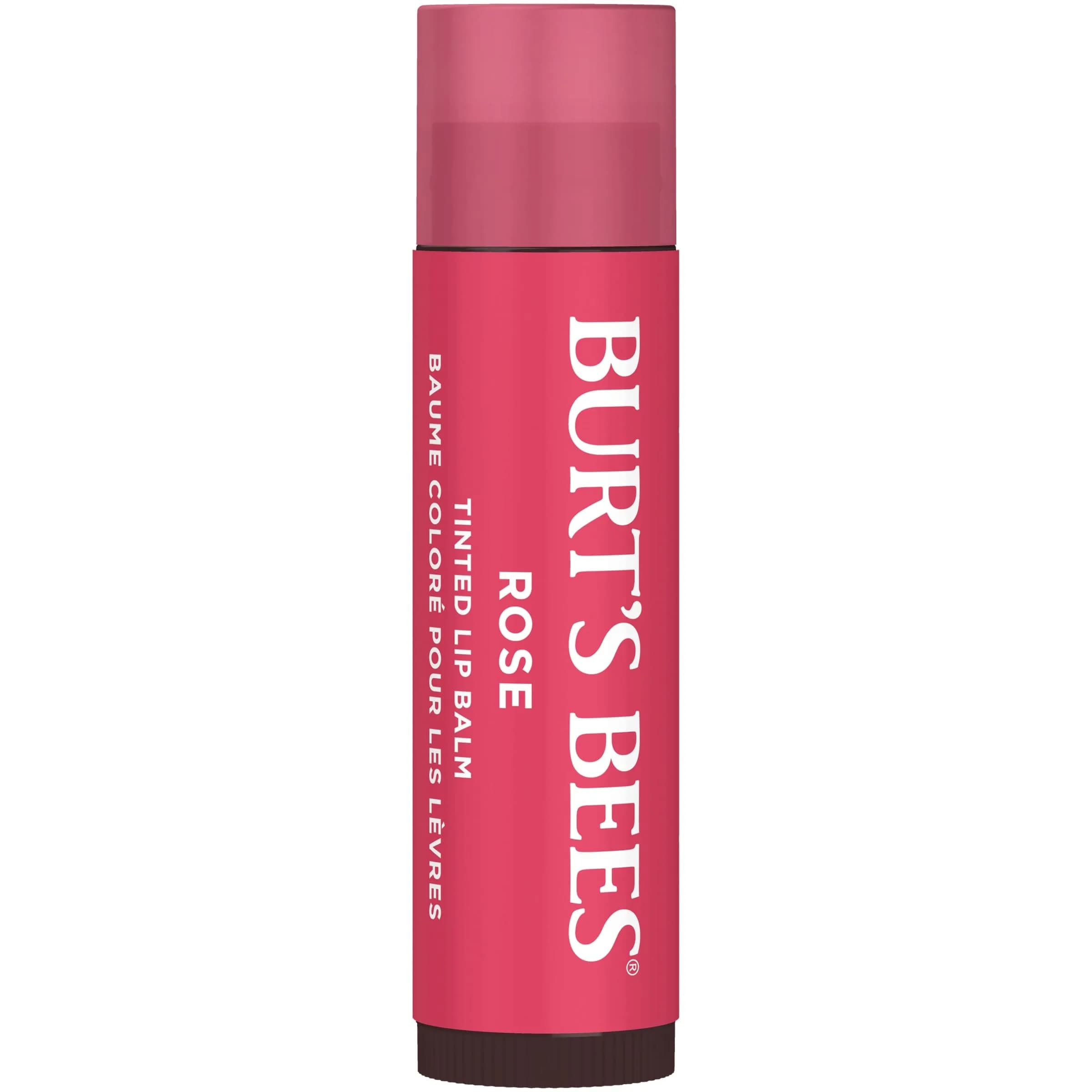 Burt's Bees Tinted Lip Balm Rose 2.4oz (68g) | Natural Color Infused with Shea Butter - view 2