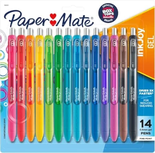 Paper Mate InkJoy Gel Pens, Assorted Colors, 0.5mm Fine Point, 168 Count | Smooth Writing Gel Pens for Students & Professionals thumbnail 1