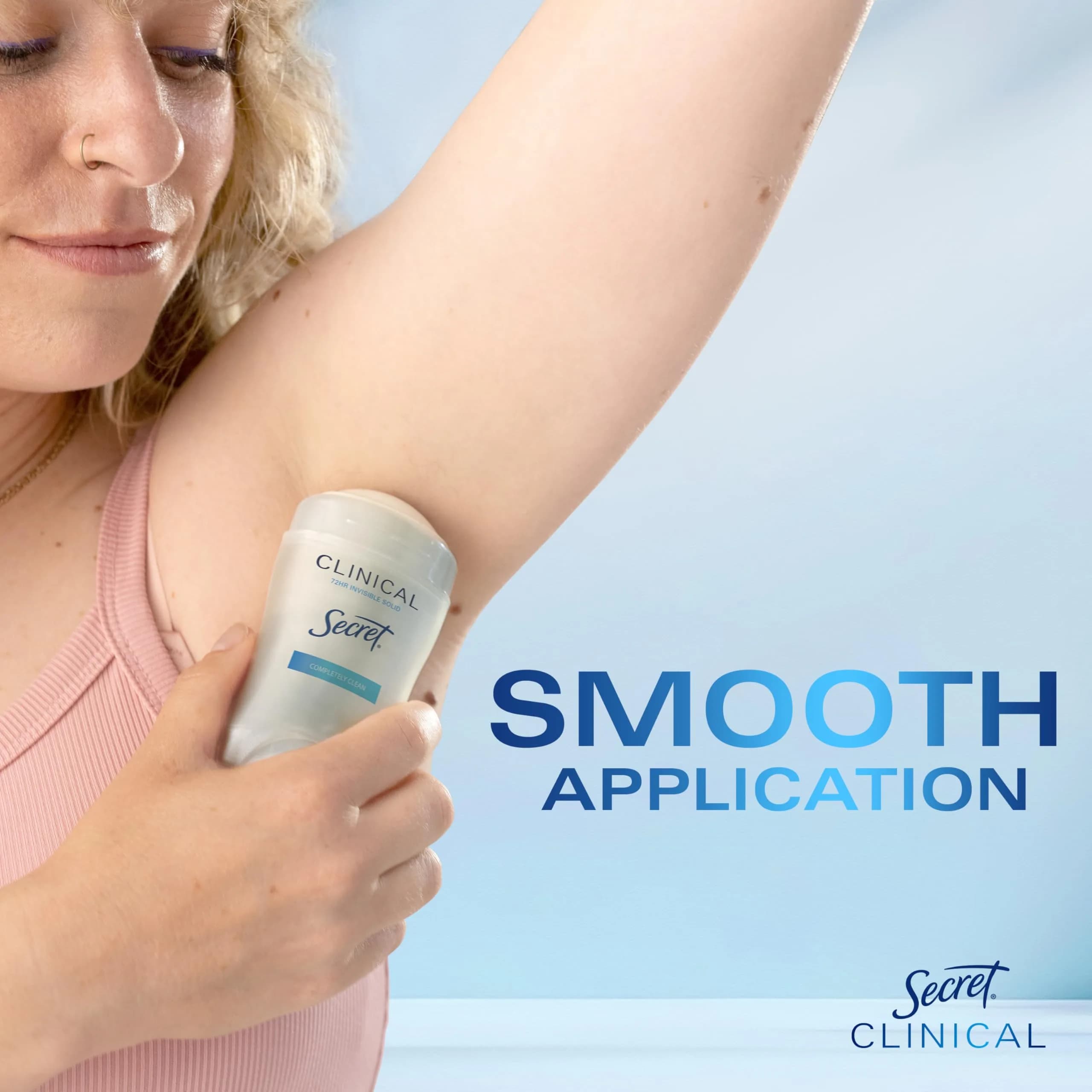 Secret Clinical Strength Antiperspirant Deodorant for Women, Invisible Solid, Completely Clean Scent, 19.2 oz (Pack of 12) | 72hr Sweat & Odor Protection - view 7