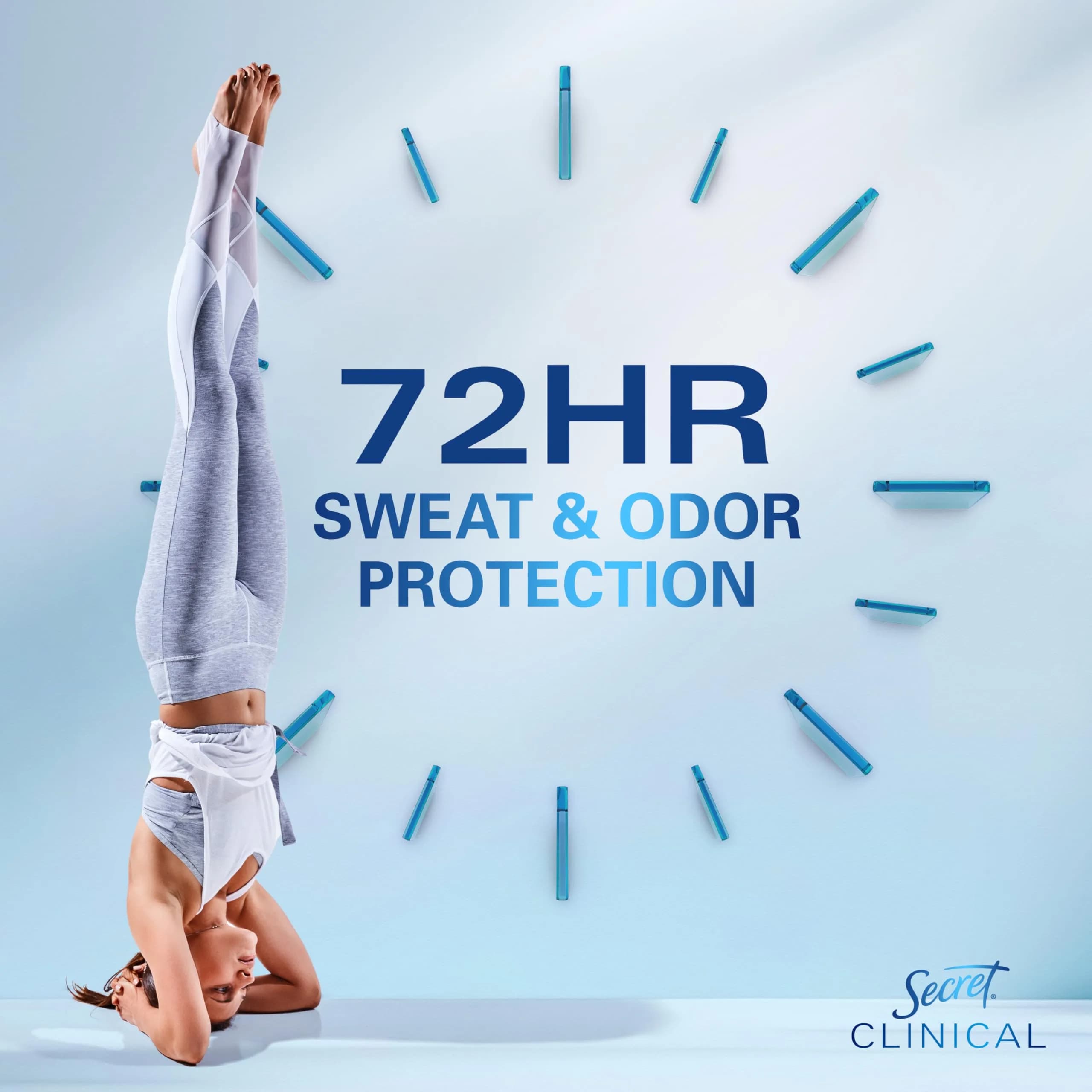 Secret Clinical Strength Invisible Solid Deodorant for Women, Completely Clean Scent, 1.6 oz (Pack of 12) - view 3