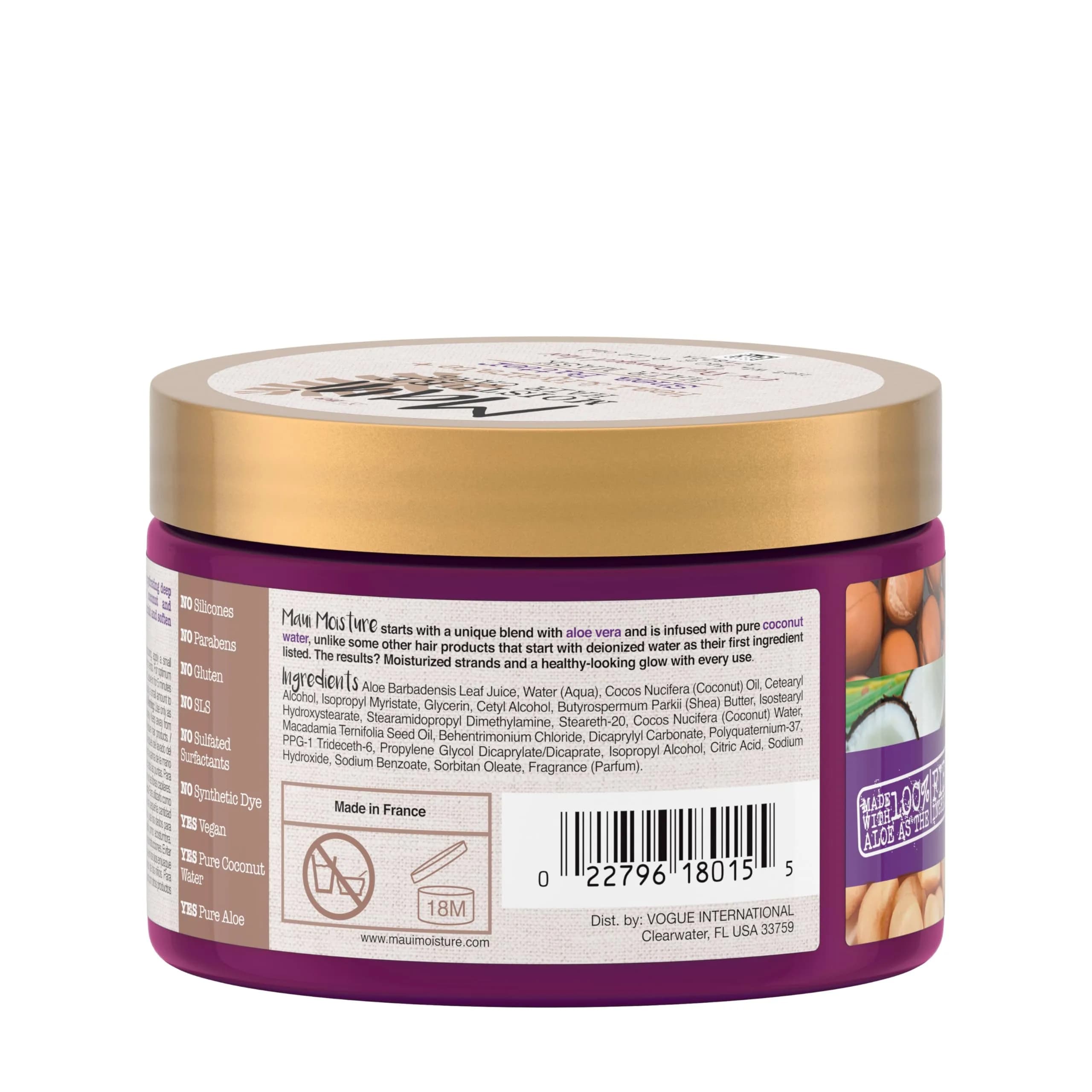Maui Moisture Heal & Hydrate + Shea Butter Hair Mask & Leave-In Conditioner Treatment 72oz (2.13L) | Deeply Nourish Curls & Repair Split Ends - view 7