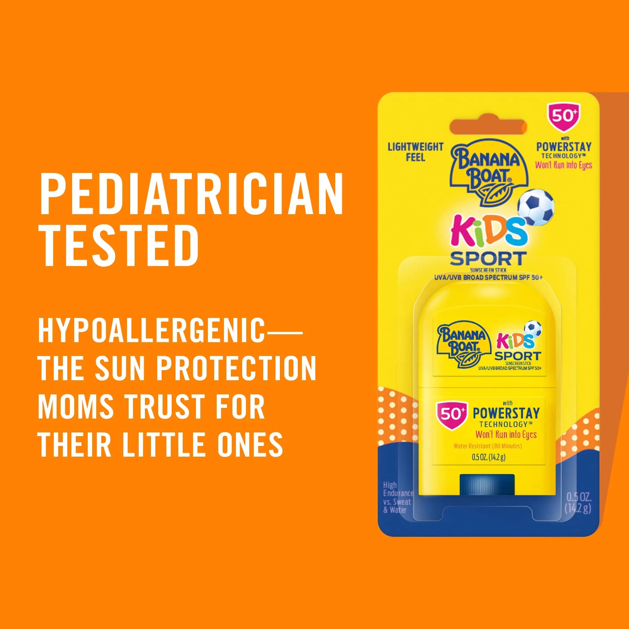 Banana Boat Sport Kids Sunscreen Stick SPF 50, 0.5 oz (Pack of 12) - Tear-Free & Sting-Free - view 3