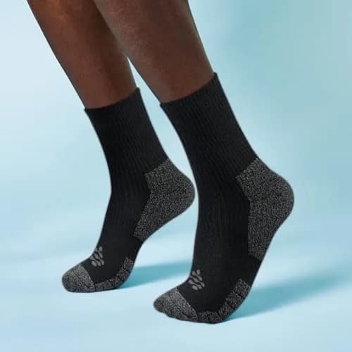 Grandview Hosiery LLC Flow Cushion High Impact Mid-Crew Socks 10-14.5 | Maximum Impact Comfort & Support thumbnail 4