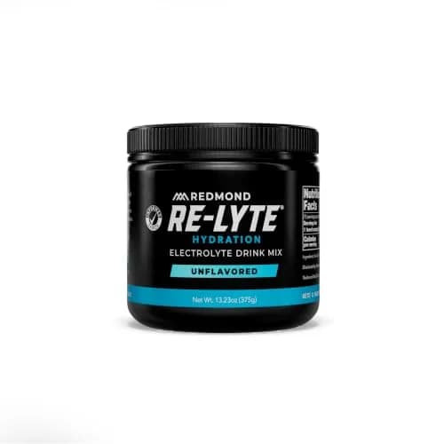 REDMOND Re-Lyte Sugar Free Electrolyte Powder Drink Mix (Unflavored) | Hydrates Naturally, Supports Muscle & Cell Function thumbnail 1