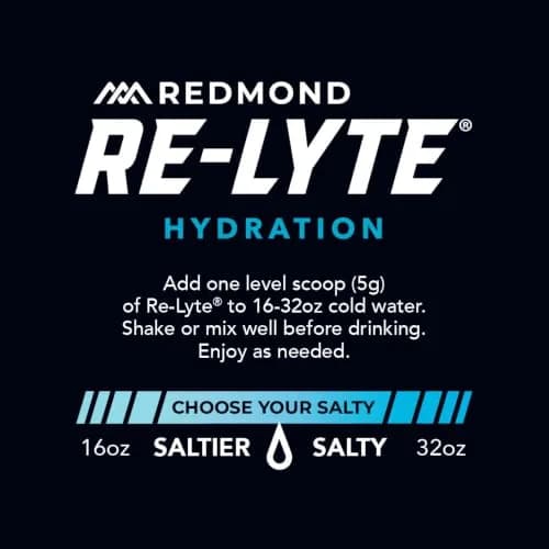 REDMOND Re-Lyte Sugar Free Electrolyte Powder Drink Mix (Unflavored) | Hydrates Naturally, Supports Muscle & Cell Function thumbnail 8