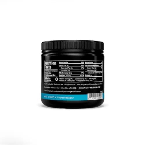 REDMOND Re-Lyte Sugar Free Electrolyte Powder Drink Mix (Unflavored) | Hydrates Naturally, Supports Muscle & Cell Function thumbnail 2