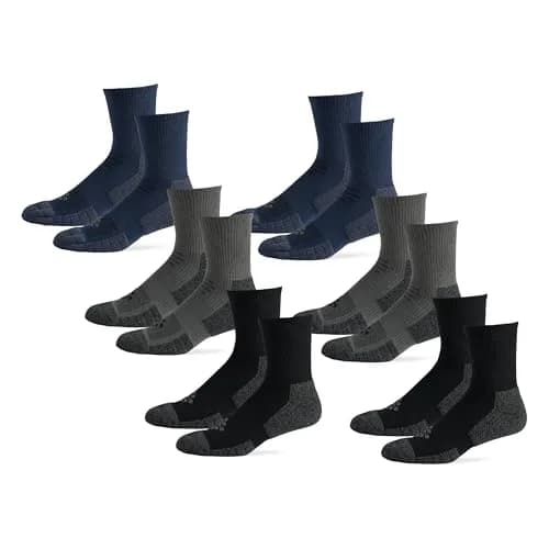 Grandview Hosiery LLC Flow Cushion High Impact Mid-Crew Socks 10-14.5 | Impact-Absorbing Athletic Socks for Men thumbnail 1
