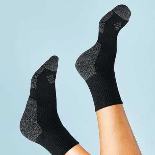 Grandview Hosiery LLC Flow Cushion High Impact Mid-Crew Socks 10-14.5 | Impact-Absorbing Athletic Socks for Men thumbnail 5