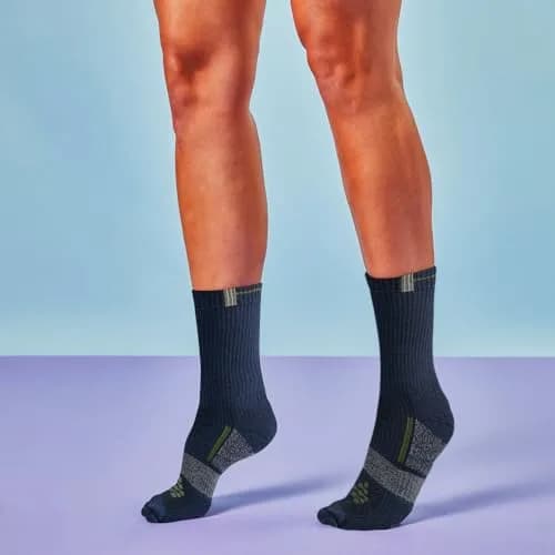 Grandview Hosiery LLC Flow Cushion High Impact Crew Socks 10-14.5 | Maximum Impact Comfort for Active Men thumbnail 4