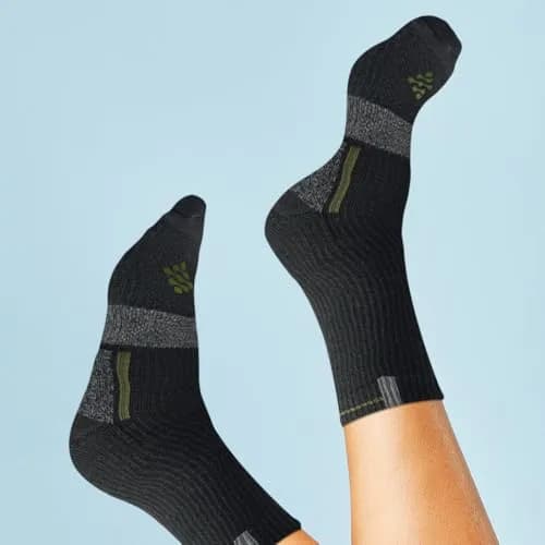 Grandview Hosiery LLC Flow Cushion High Impact Crew Socks 10-14.5 | Maximum Impact Comfort for Active Men thumbnail 5