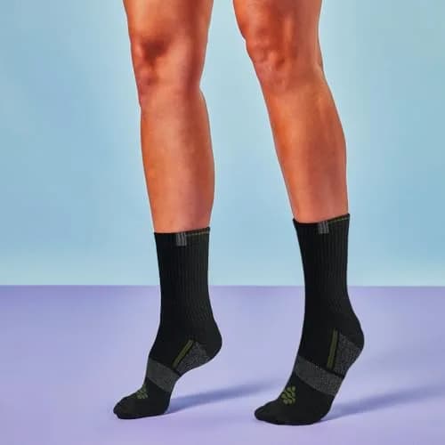 Grandview Hosiery LLC Flow Cushion High Impact Crew Socks 10-14.5 | Maximum Impact Comfort for Active Men thumbnail 2