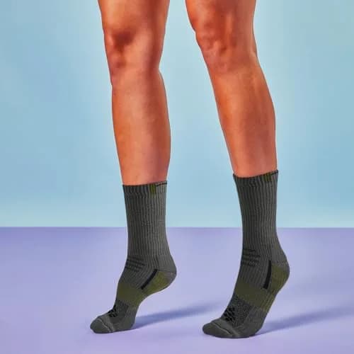 Grandview Hosiery LLC Flow Cushion High Impact Crew Socks 10-14.5 | Maximum Impact Comfort for Active Men thumbnail 3