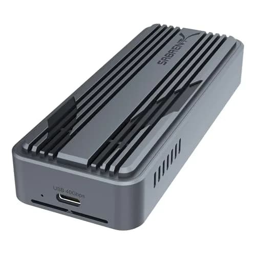 SABRENT USB4 NVMe SSD Enclosure EC-U4TN | 3900MB/s Tool-Free External Drive Case for PCIe Gen4 SSDs thumbnail 1