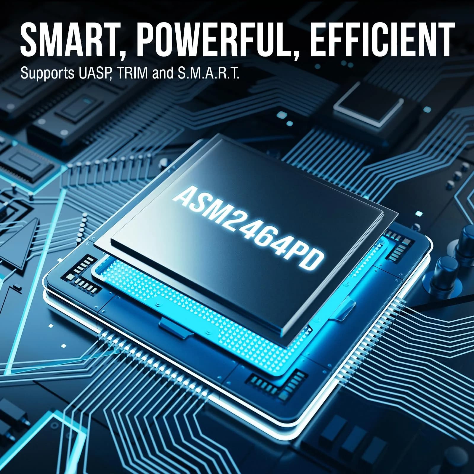 SABRENT USB4 NVMe SSD Enclosure EC-U4TN | 3900MB/s Tool-Free External Drive Case for PCIe Gen4 SSDs - view 4
