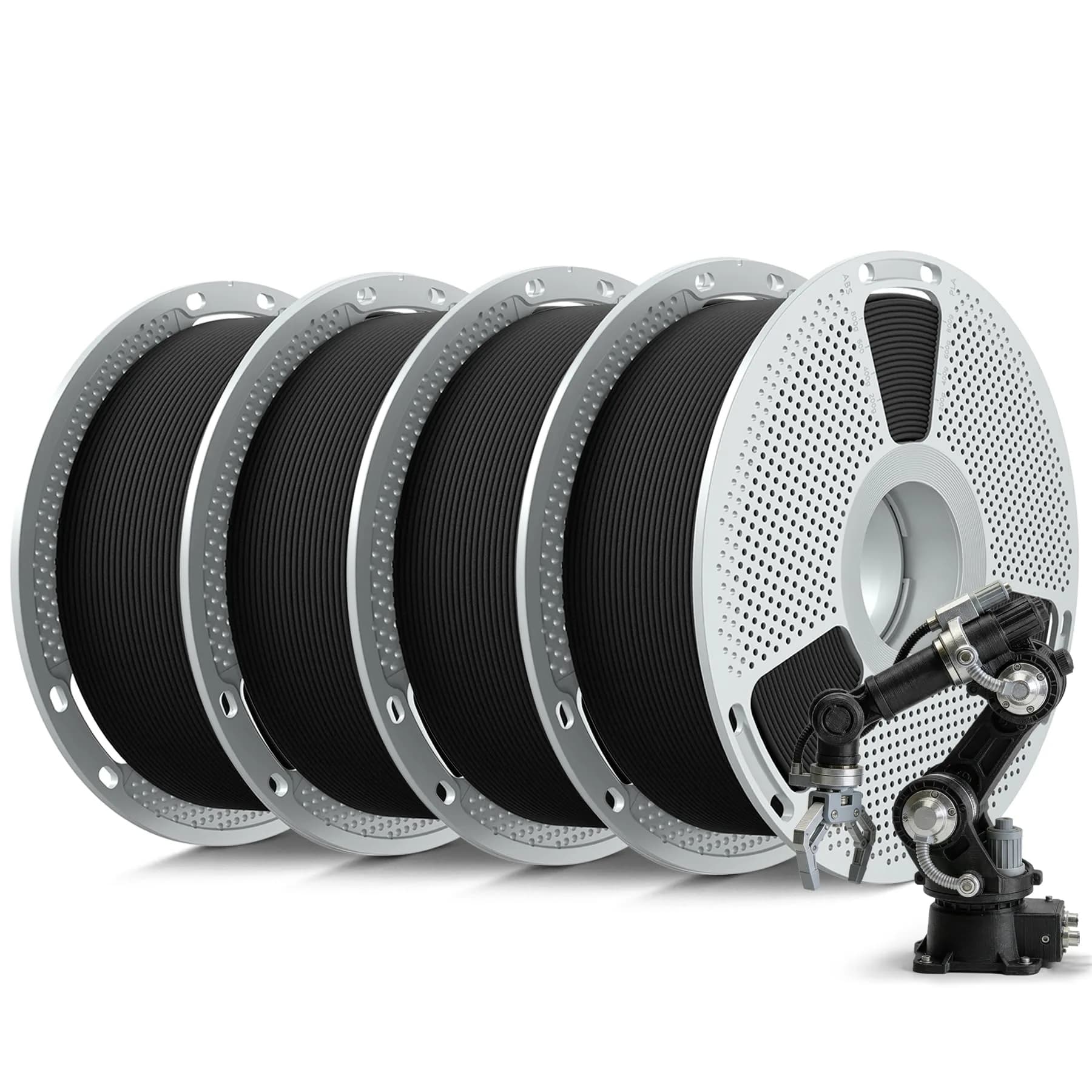 SUNLU Nylon PA6-CF & PA12-CF Carbon Fiber | Reinforced Nylon Filament for 3D Printing (4xBlack) - main product image