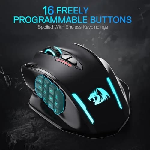 Redragon M913 MAX Wireless MMO Gaming Mouse 26000 DPI | 18 Programmable Buttons, 26000 DPI thumbnail 3