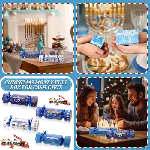 VioraWhite Hanukkah Money Pull Box Set | Festive Gift Boxes for Holiday Celebrations (70-120 chars) thumbnail 6