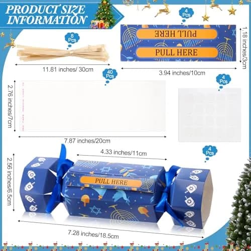 VioraWhite Hanukkah Money Pull Box Set | Festive Gift Boxes for Holiday Celebrations (70-120 chars) thumbnail 2