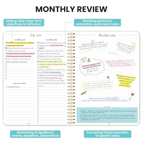 Taja Monthly Planner 2026-2027 7x10 inches | 18 Months Calendar, Jul 2026-Dec 2027 thumbnail 3